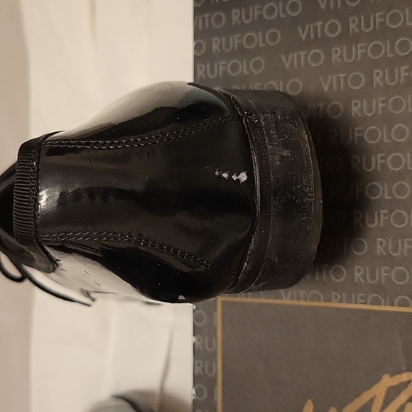 Vitorufolo Size 9 Black Patent Leather Men's Shoes - Picture 7 of 16